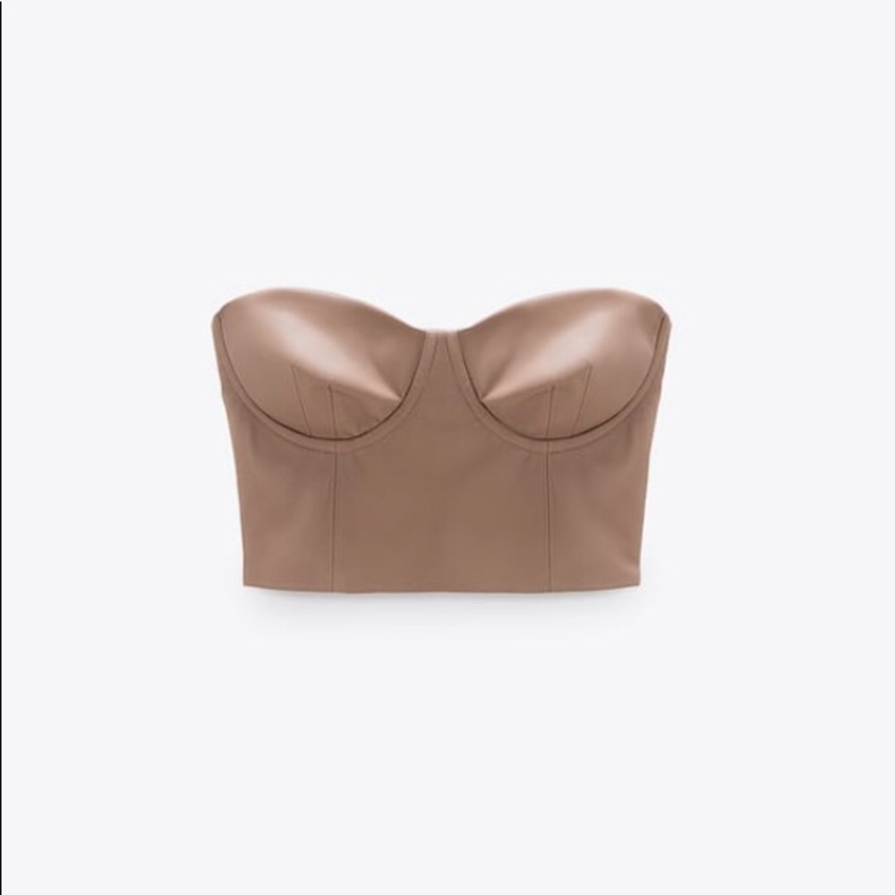 Faux Leather Crop Top